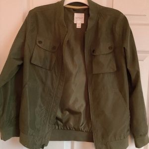 Boys Green Woven Jacket